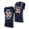 jay huff virginia cavaliers navy unity 2021 road secondary logo jersey