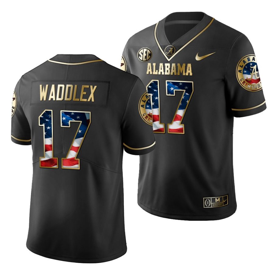 jaylen waddle black stars and stripes men's jersey