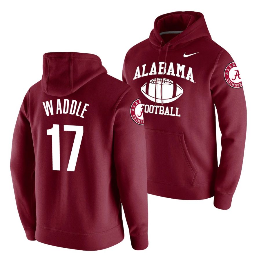 jaylen waddle crimson retro football alabama crimson tide jersey