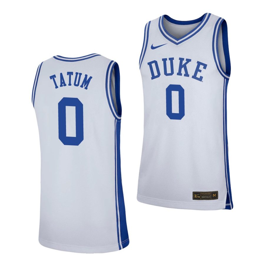 jayson tatum white replica men's jersey