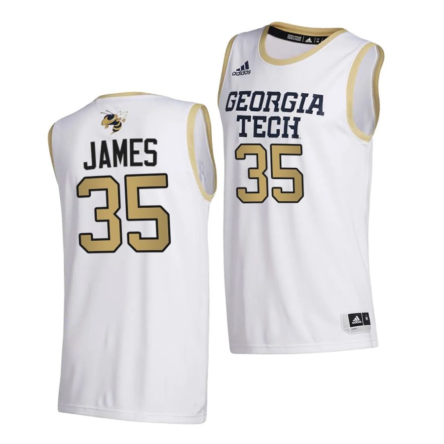 jehloni james white college basketball men jersey