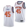 jericho sims knicks 2021 white association edition 2021 nba draft jersey