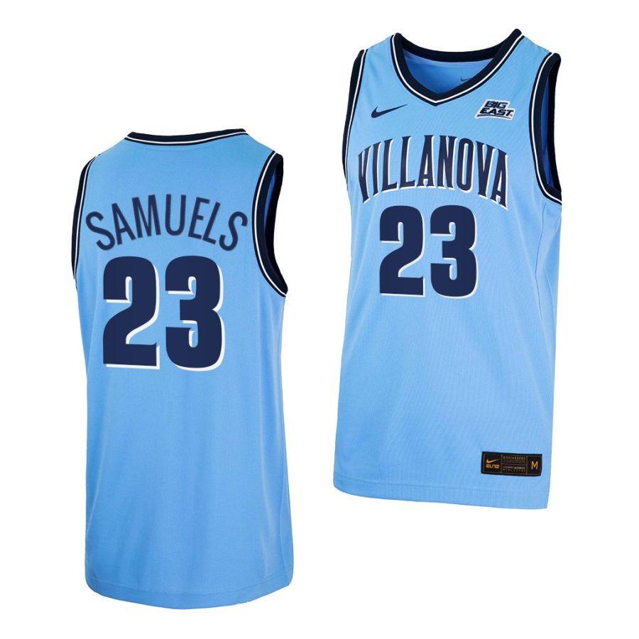 jermaine samuels blue college basketball villanova wildcats jersey