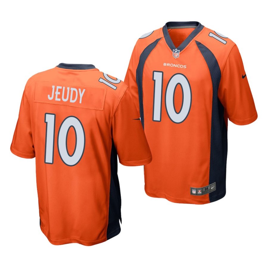 jerry jeudy orange 2020 nfl draft men's jersey 1