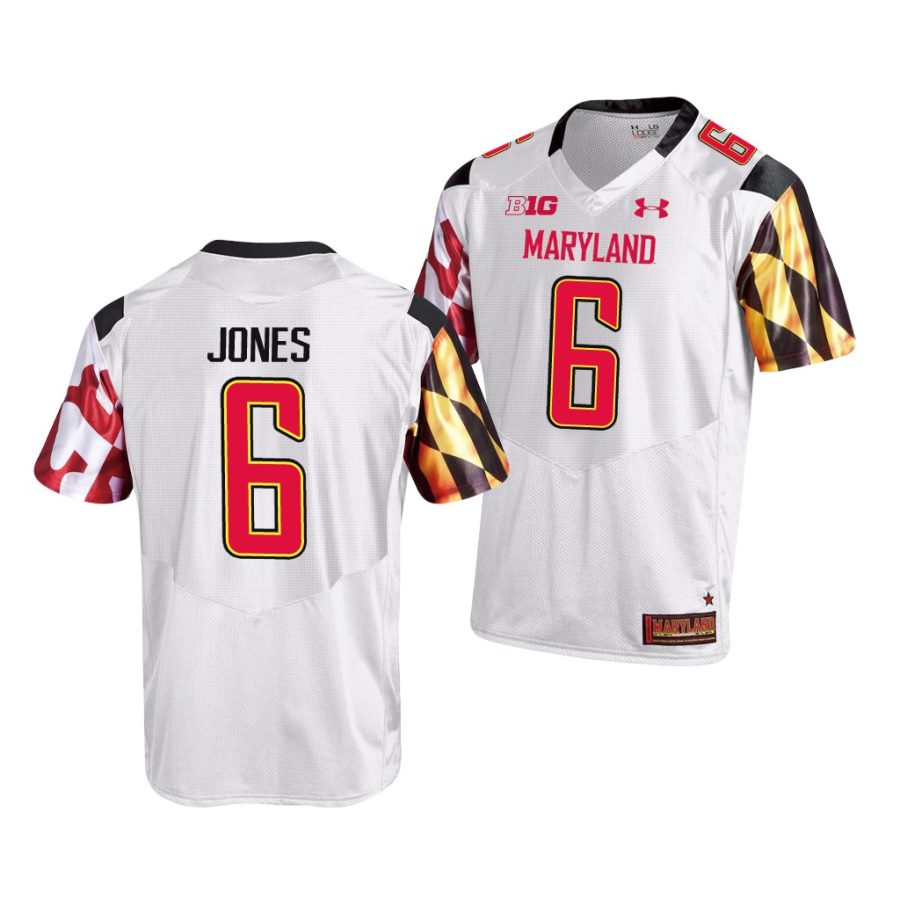 jeshaun jones white college football maryland terrapins jersey