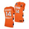 jesse edwards orange 2021 march madness sweet 16 men jersey