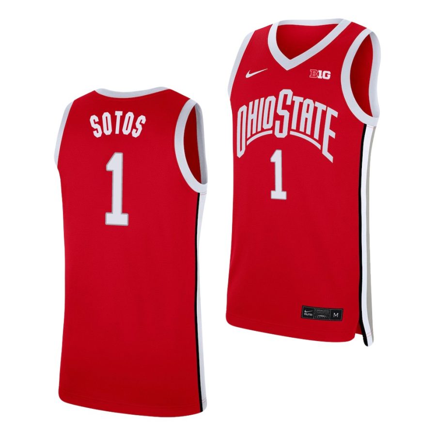 jimmy sotos scarlet replica ohio state buckeyes jersey