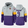 joe burrow gray purple rivalry therma performance college football hoodie