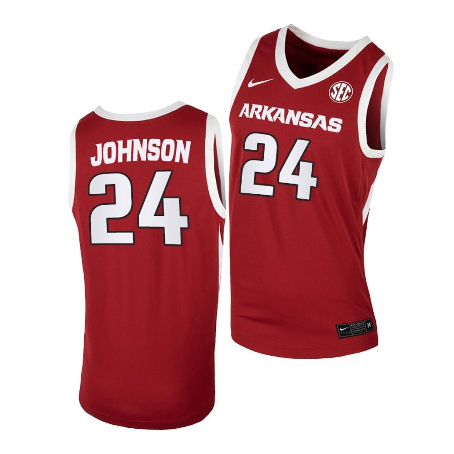 joe johnson cardinal away arkansas razorbacks jersey