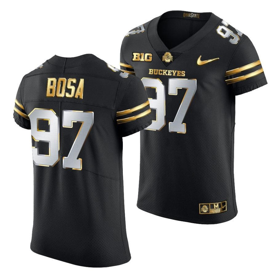 joey bosa black golden edition ohio state buckeyes jersey