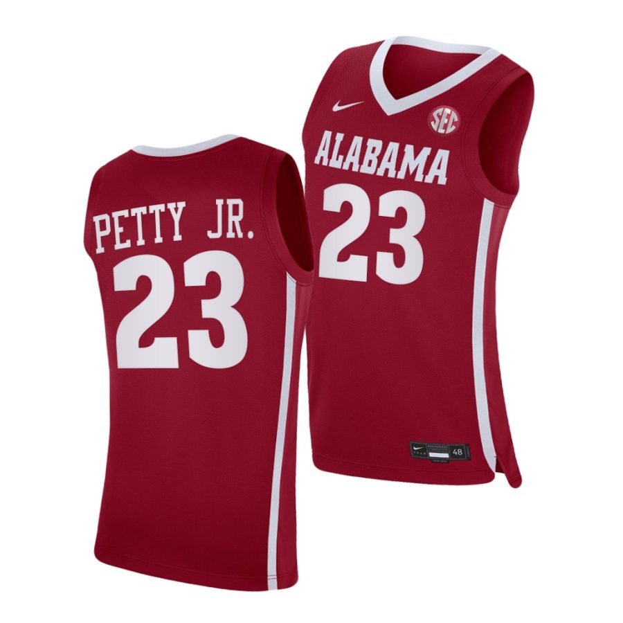 john petty jr. crimson replica men jersey