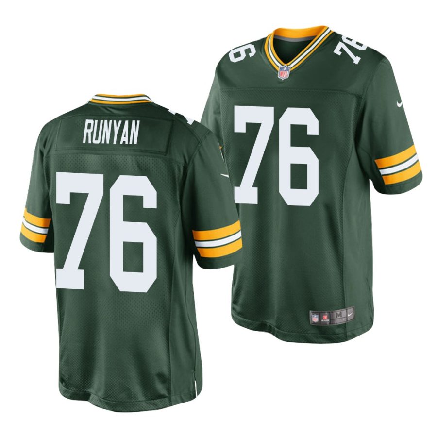 jon runyan green 2020 nfl draft men's jersey 1