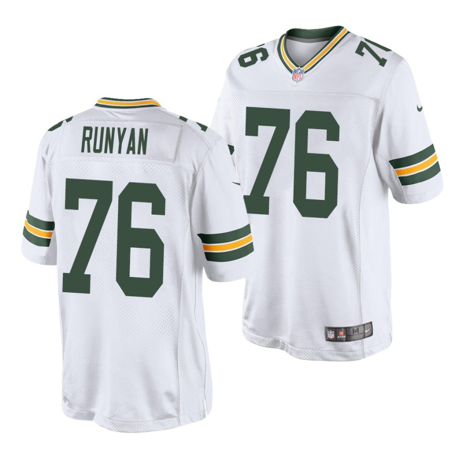 jon runyan white 2020 nfl draft men's jersey 1