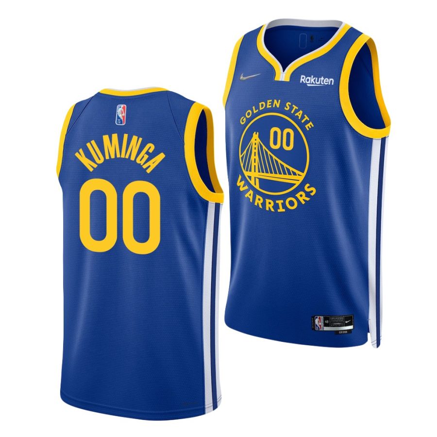 jonathan kuminga warriors 75th diamond anniversary royal icon edition 2021 22 jersey