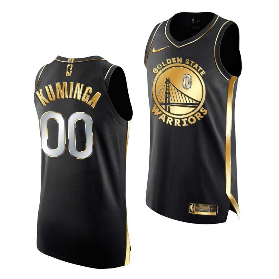 jonathan kuminga warriors black golden edition jersey