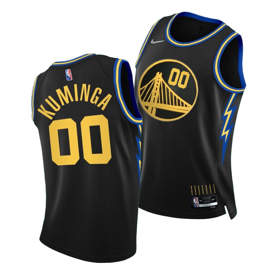 jonathan kuminga warriors nba 75th season black city edition 2021 22 jersey