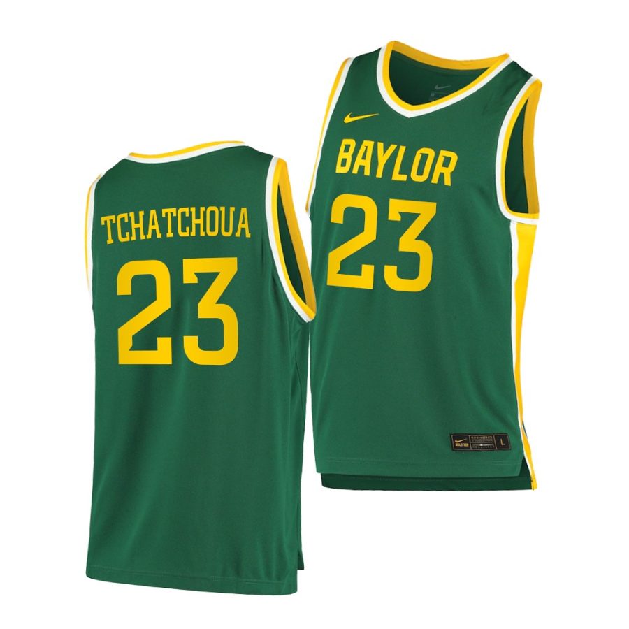 jonathan tchamwa tchatchoua baylor bears green replica 2020 21 college basketball jersey