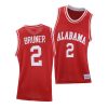 jordan bruner red throwback alabama crimson tide jersey