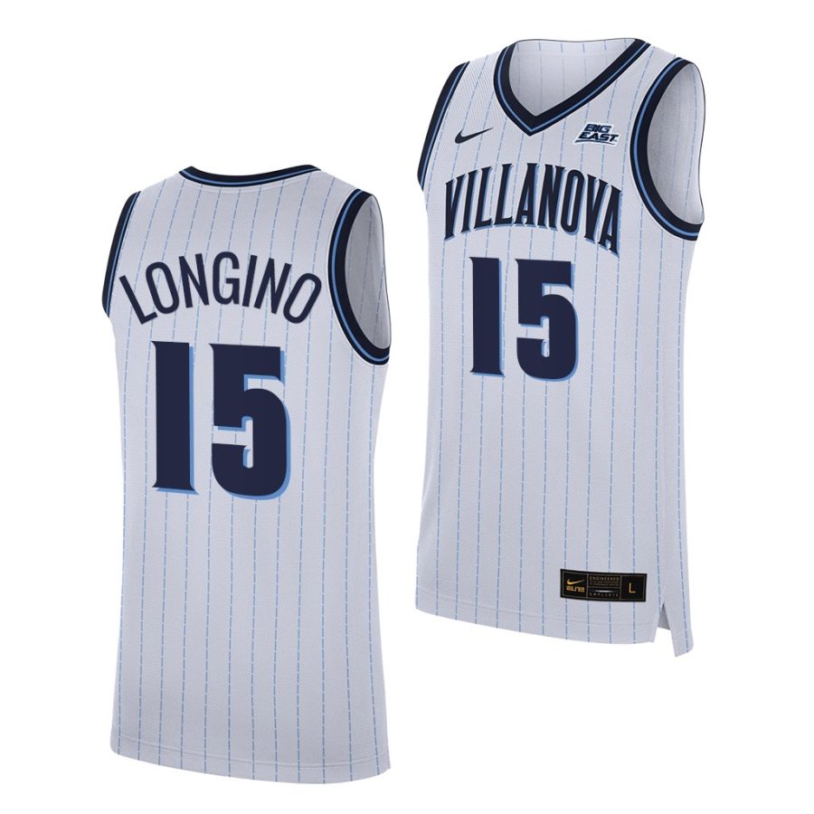 jordan longino white college basketball villanova wildcats jersey