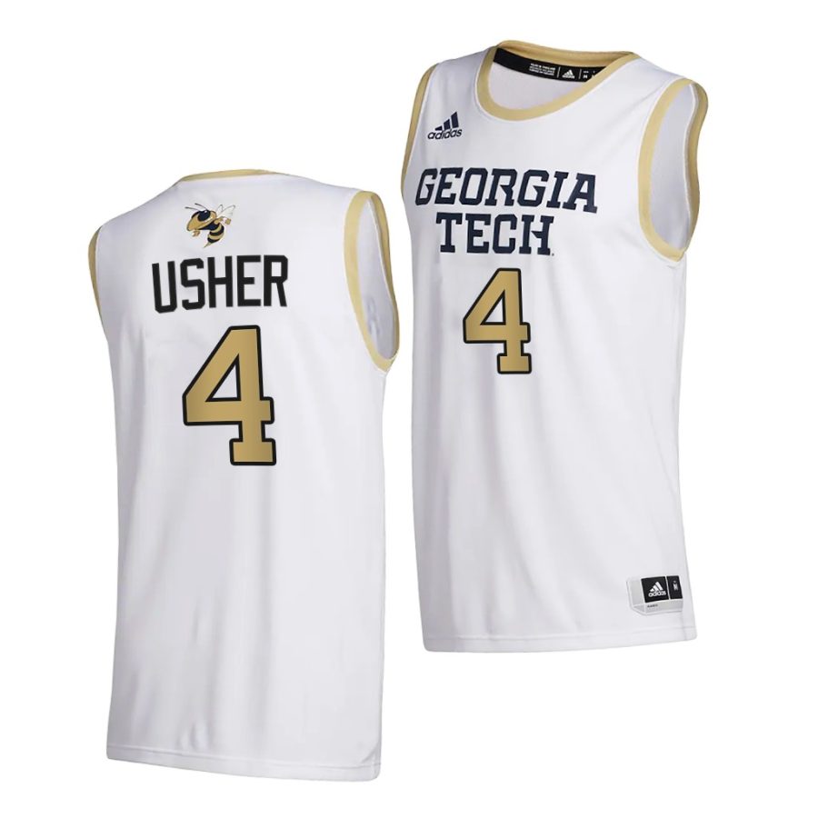 jordan usher white college basketball men jersey