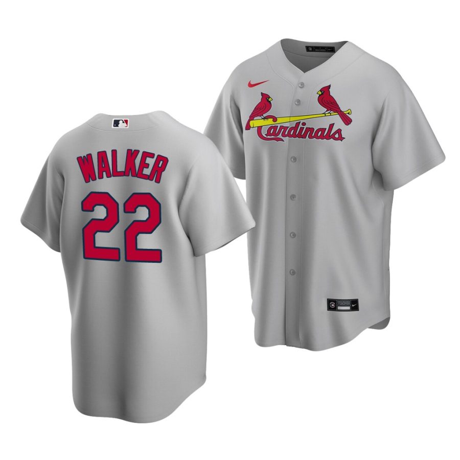 jordan walker cardinals 2020 mlb draft replica road gray jersey