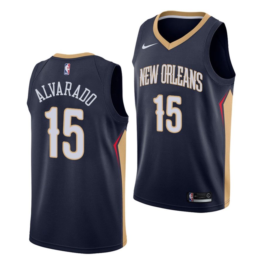 jose alvarado pelicans navy icon edition 2021 nba draft jersey