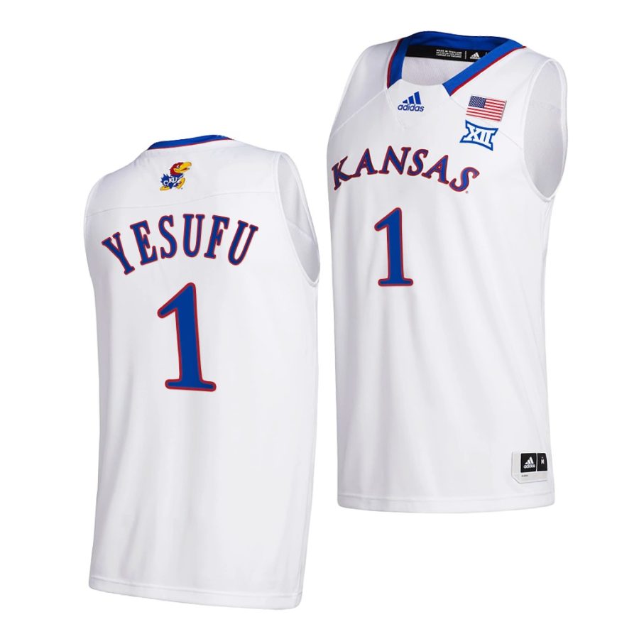 joseph yesufu white college basketball 2021 22home jersey