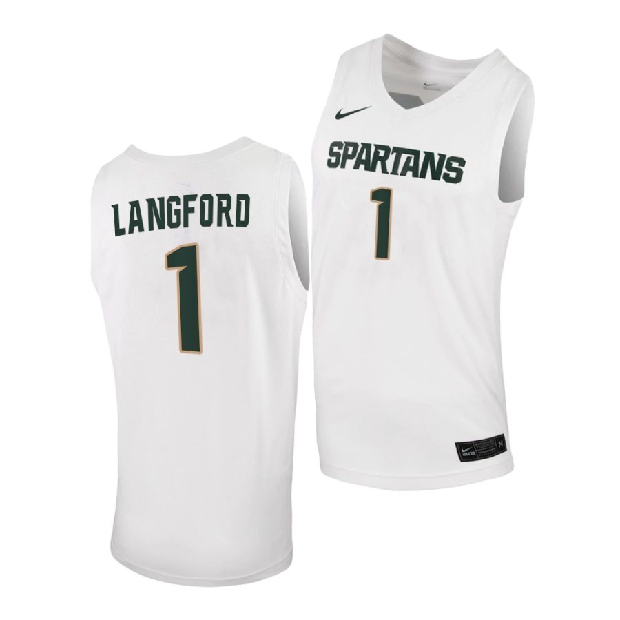 joshua langford white replica men jersey