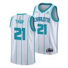 jt thor hornets 2021 white classic edition 2021 nba draft jersey