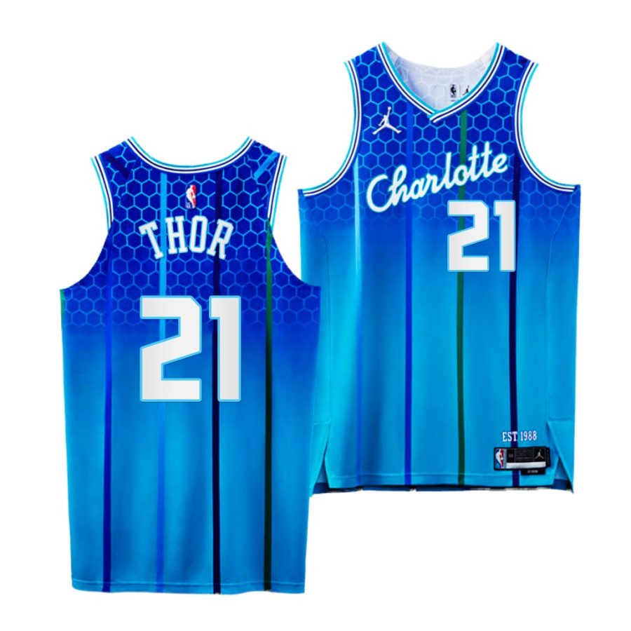 jt thor hornets nba 75th authentic teal city edition 2021 22 jersey