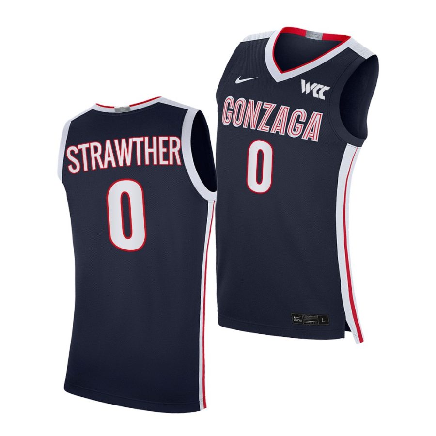 julian strawther navy college basketball 2021 22elite jersey