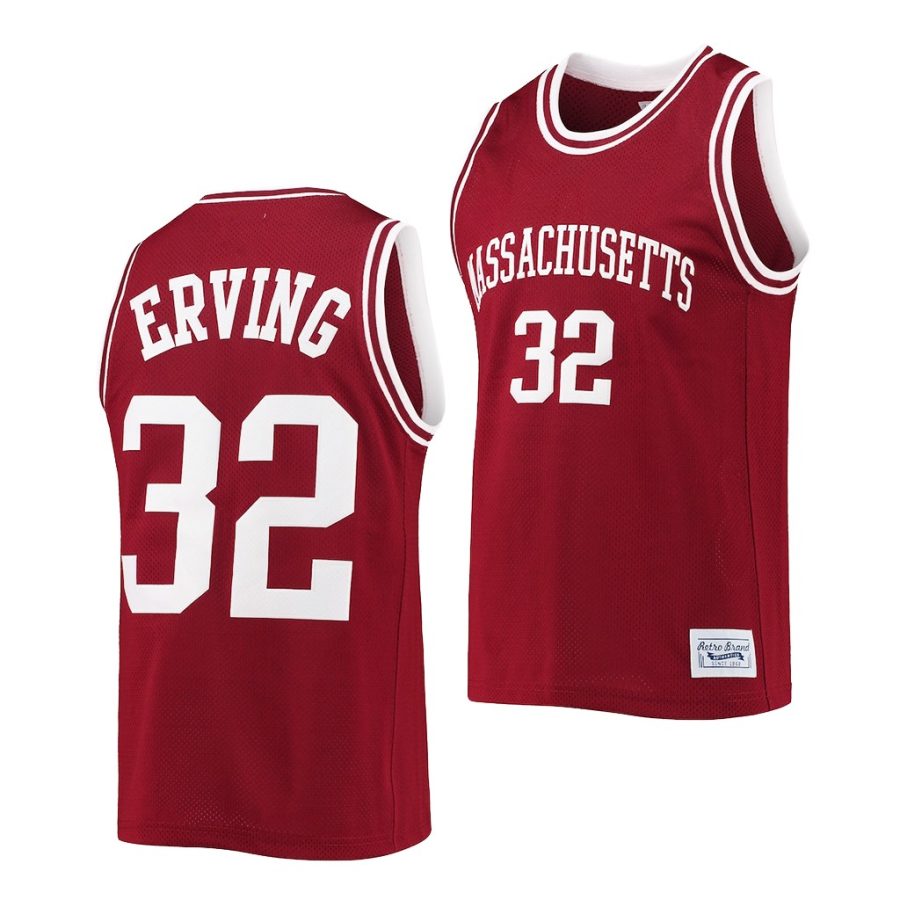 julius erving maroon commemorative umass minutemen jersey