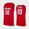 justin ahrens scarlet replica men's jersey