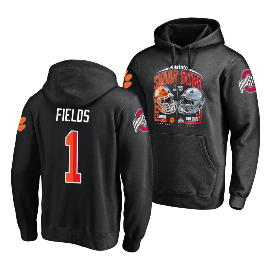 justin fields black 2021 sugar bowl ohio state buckeyes hoodie