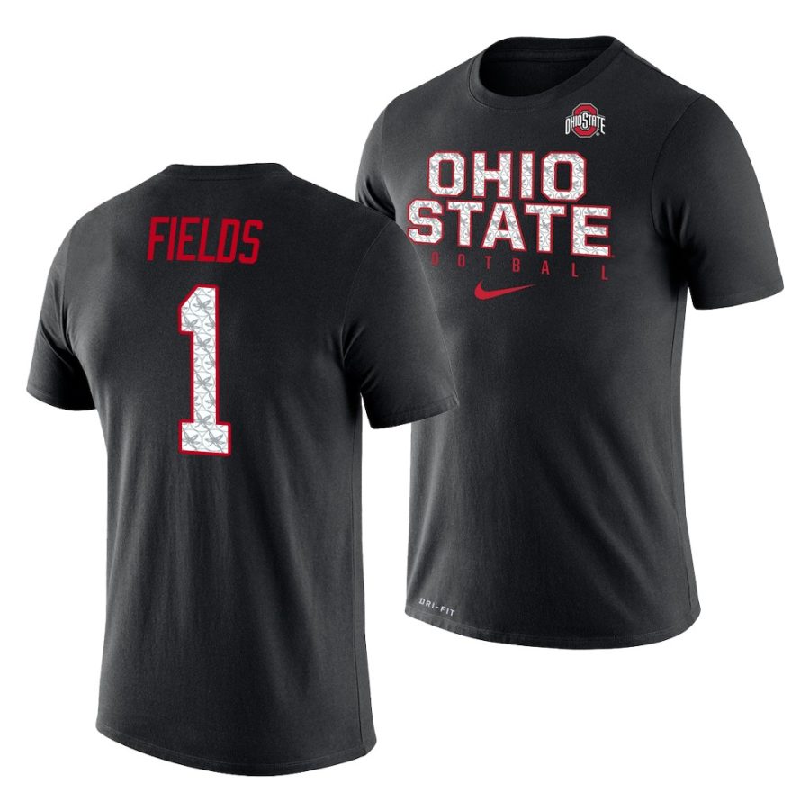 justin fields black football practice ohio state buckeyes shirt