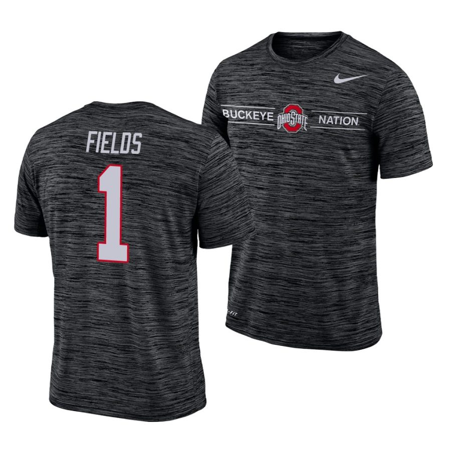 justin fields black gfx velocity ohio state buckeyes shirt