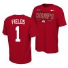 justin fields scarlet 2021 sugar bowl champions ohio state buckeyes shirt