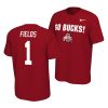 justin fields scarlet college football mantra jersey