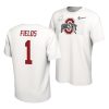 justin fields white college football playoff jersey