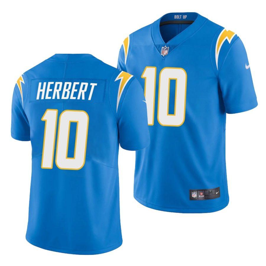 justin herbert powder blue 2020 nfl draft men's jersey