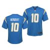 justin herbert powder blue 2020 nfl draft youth jersey