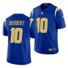 justin herbert royal 2020 nfl draft men's jersey