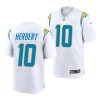 justin herbert white 2020 nfl draft men's jersey