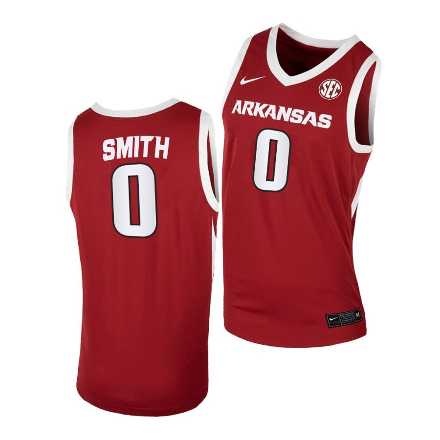 justin smith cardinal away arkansas razorbacks jersey