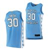 k.j. smith blue authentic north carolina tar heels jersey