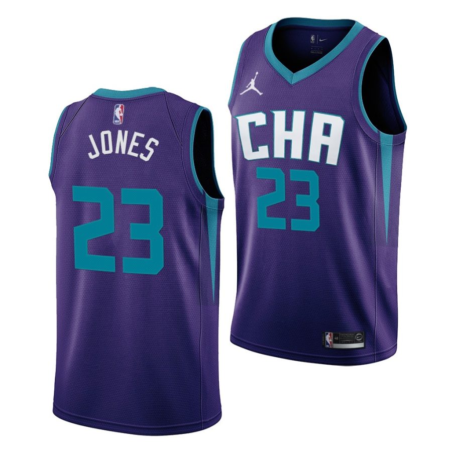 kai jones hornets 2021 purple statement edition 2021 nba draft jersey