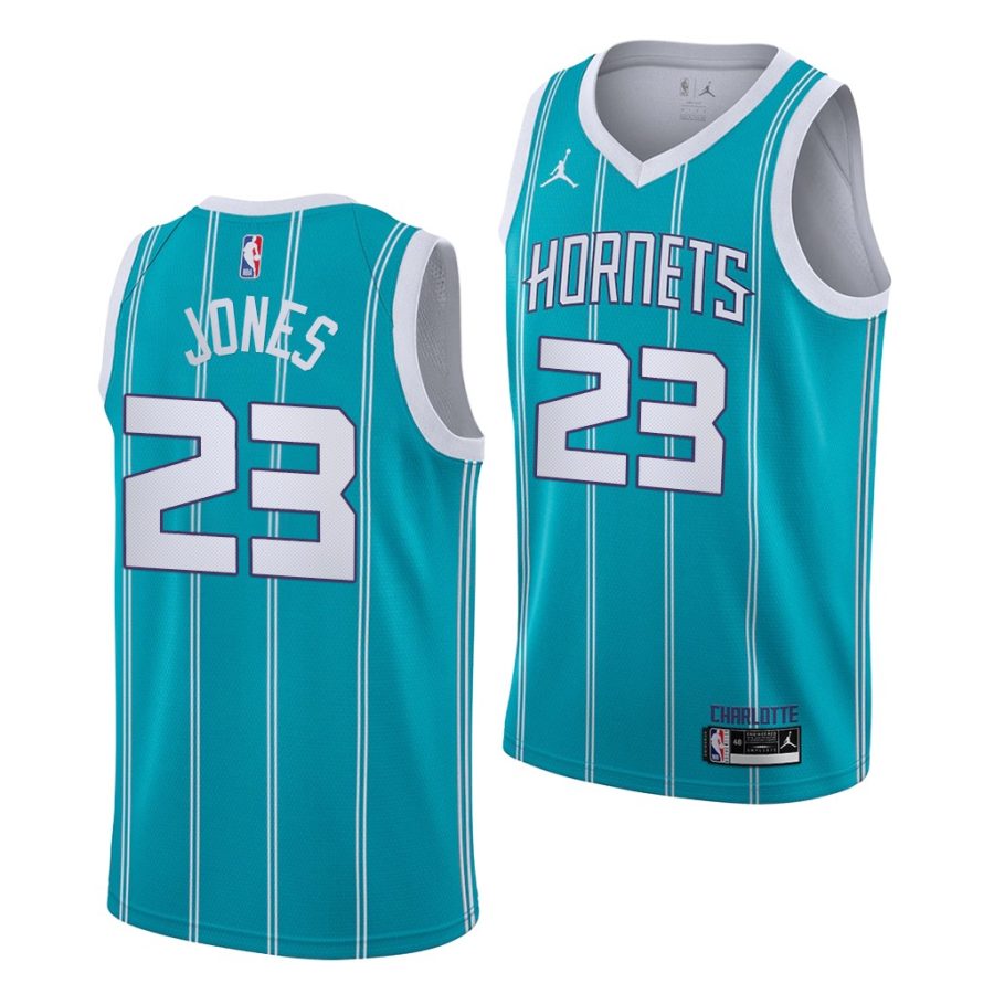 kai jones hornets 2021 teal icon edition 2021 nba draft jersey