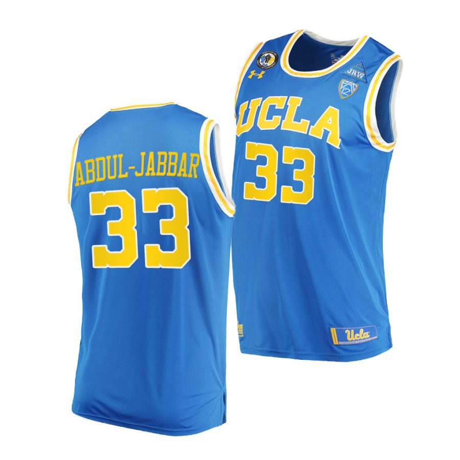 kareem abdul jabbar blue college basketball ucla bruins jersey