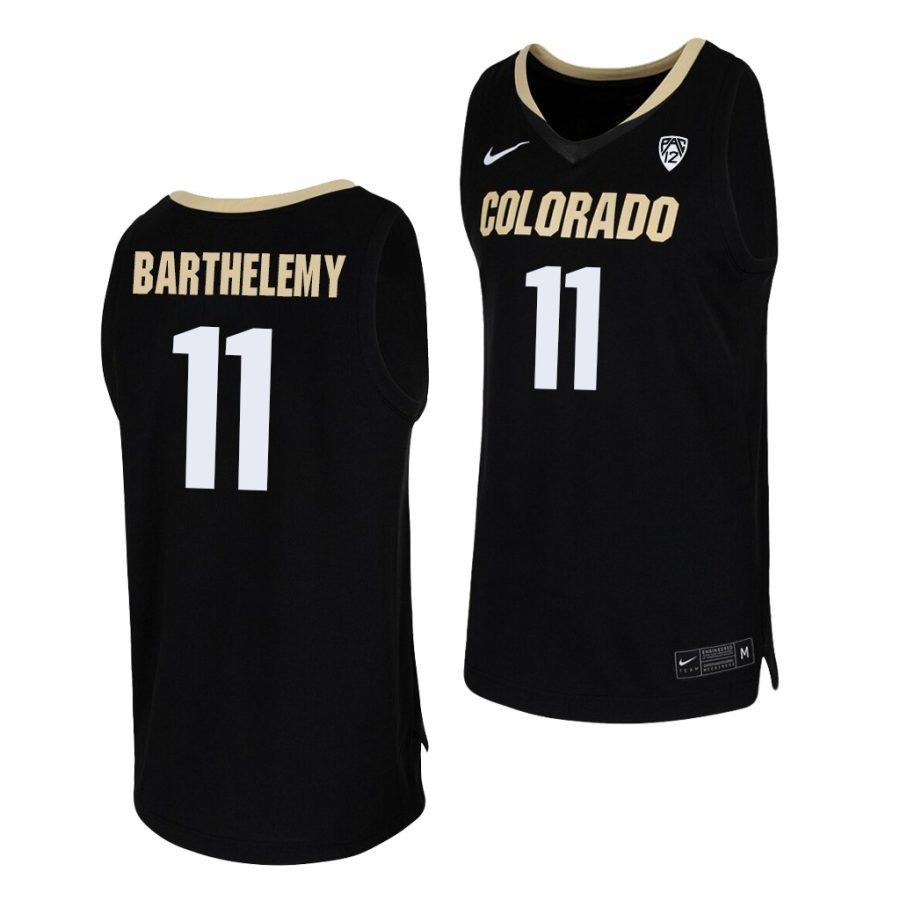 keeshawn barthelemy black college basketball men's jersey