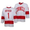 ken dryden hockey hall of fame college hockey white replica jersey